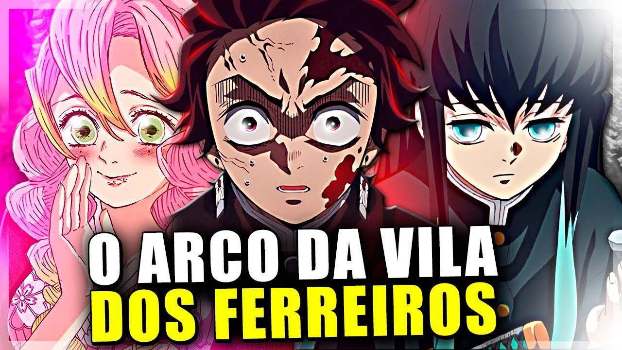 A REUNIÃO DAS LUAS SUPERIORES E A CHEGADA DE TANJIRO A VILA DOS FERREIROS -  KIMETSU NO YAIBA 