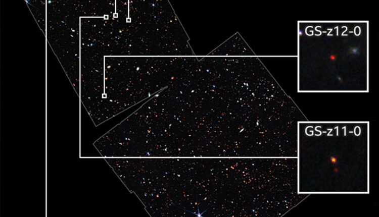 Imagem das galáxias captadas pelo telescópio James Webb