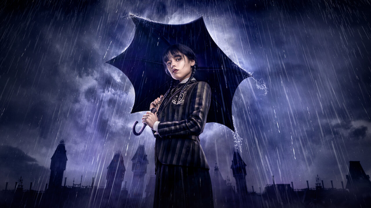 Wandinha com guarda-chuva