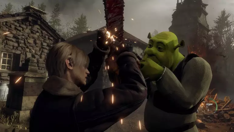 Veja Shrek atacando Leon em demo de Resident Evil 4 Remake