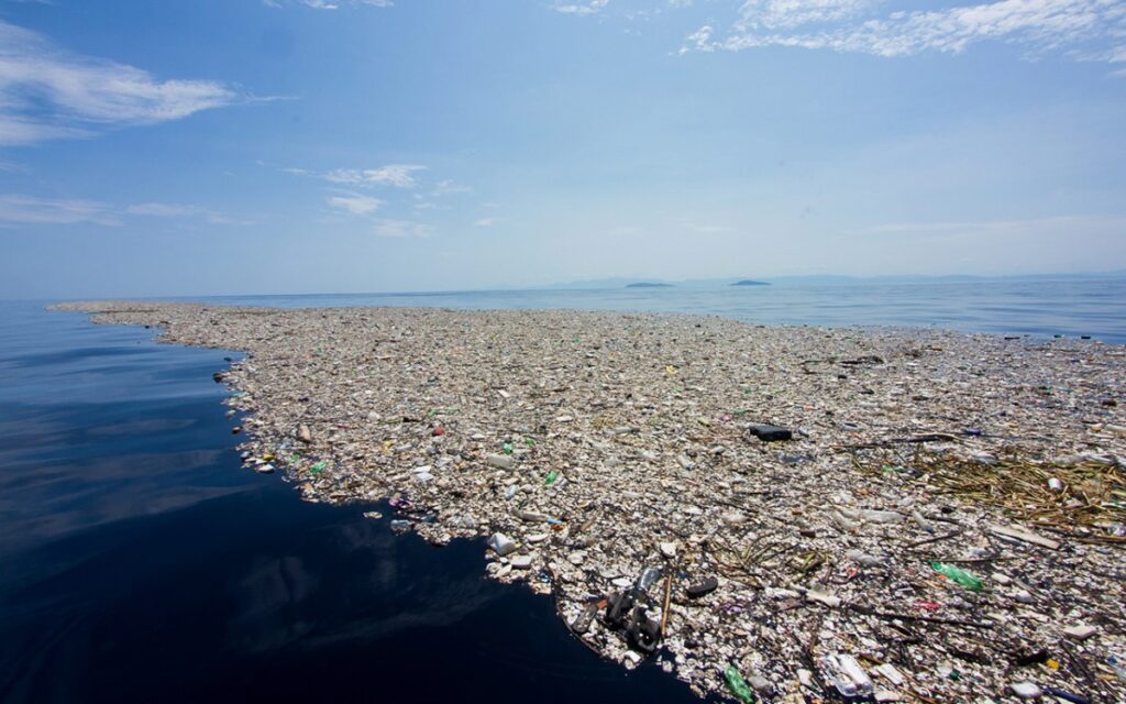 Great Garbage Island in the Pacific Ocean