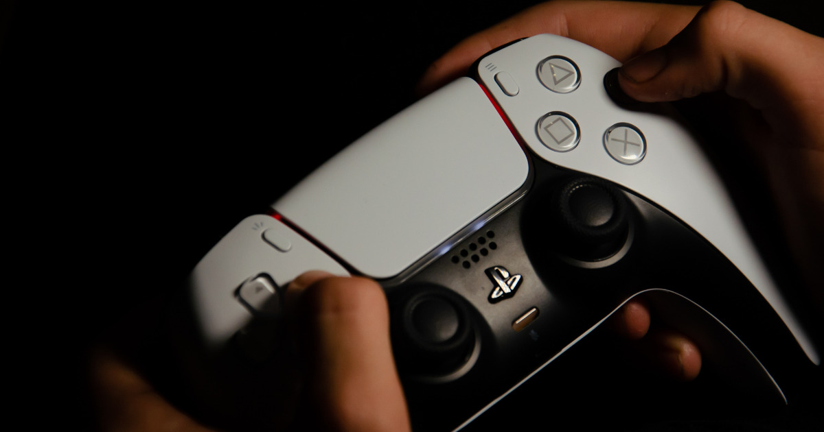 Sensações táteis do DualSense do controle do PS5.