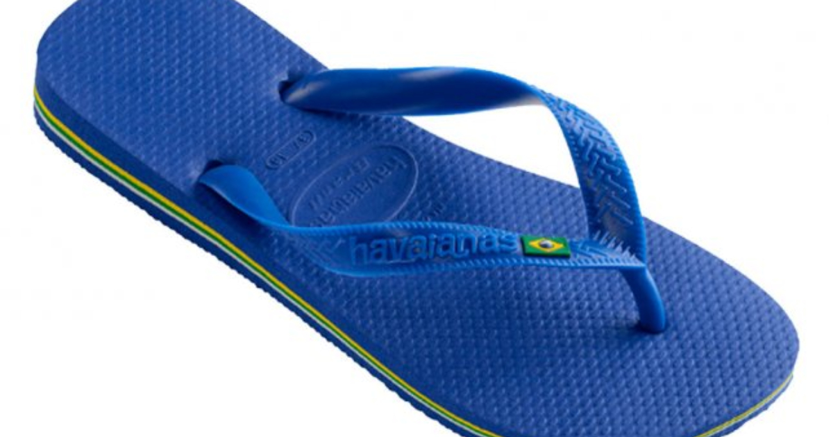 Sobremesa alemã é servida em chinelo Havaianas