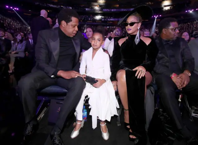 Beyoncé e Jay-Z com Blue Yvi