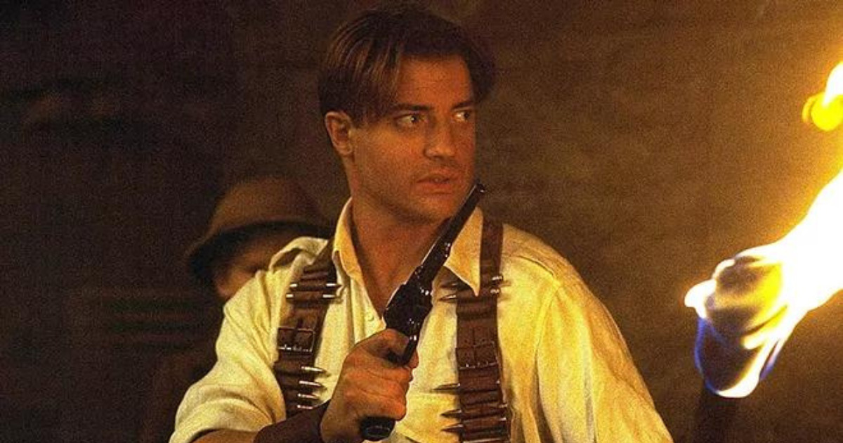 Brendan Fraser como Rick na saga 'A Múmia'.