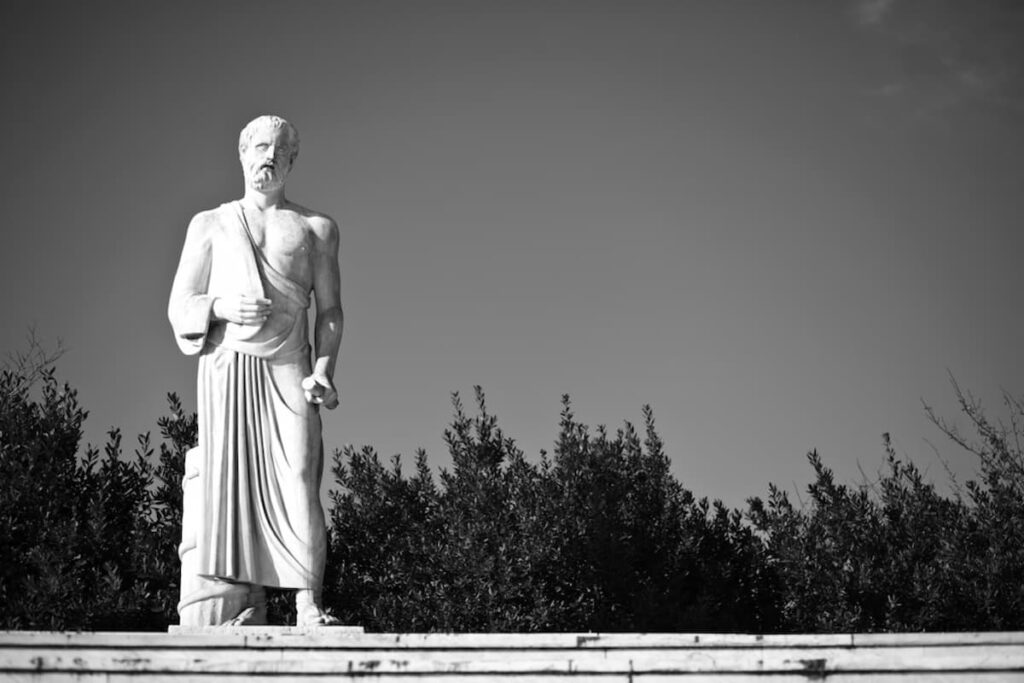 Estátua de Hipócrates, o "pai da medicina"