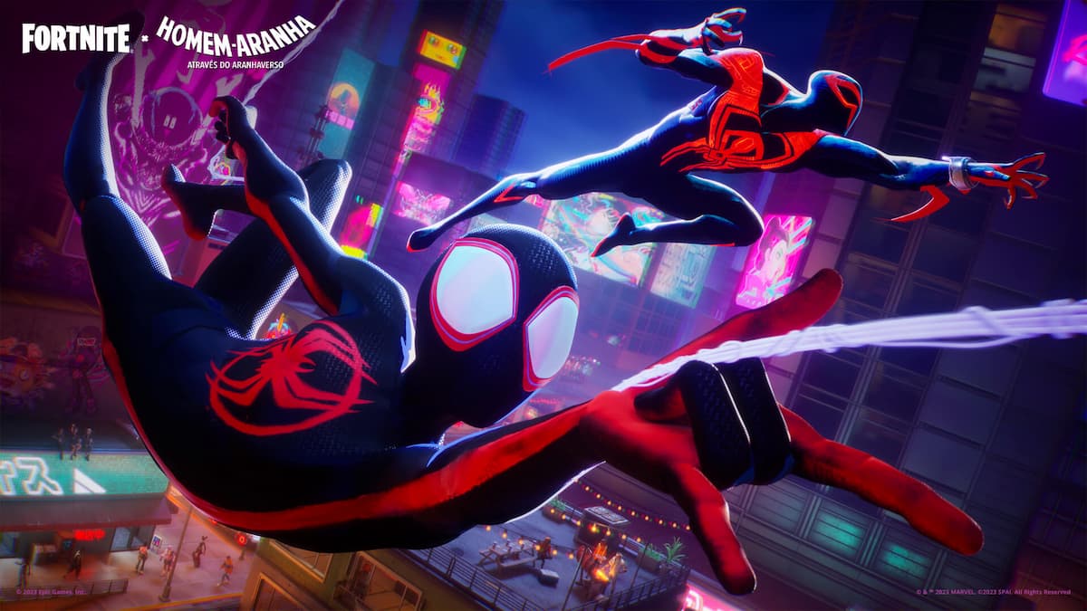 Fortnite: Novos itens de Homem-Aranha: Através do Aranhaverso