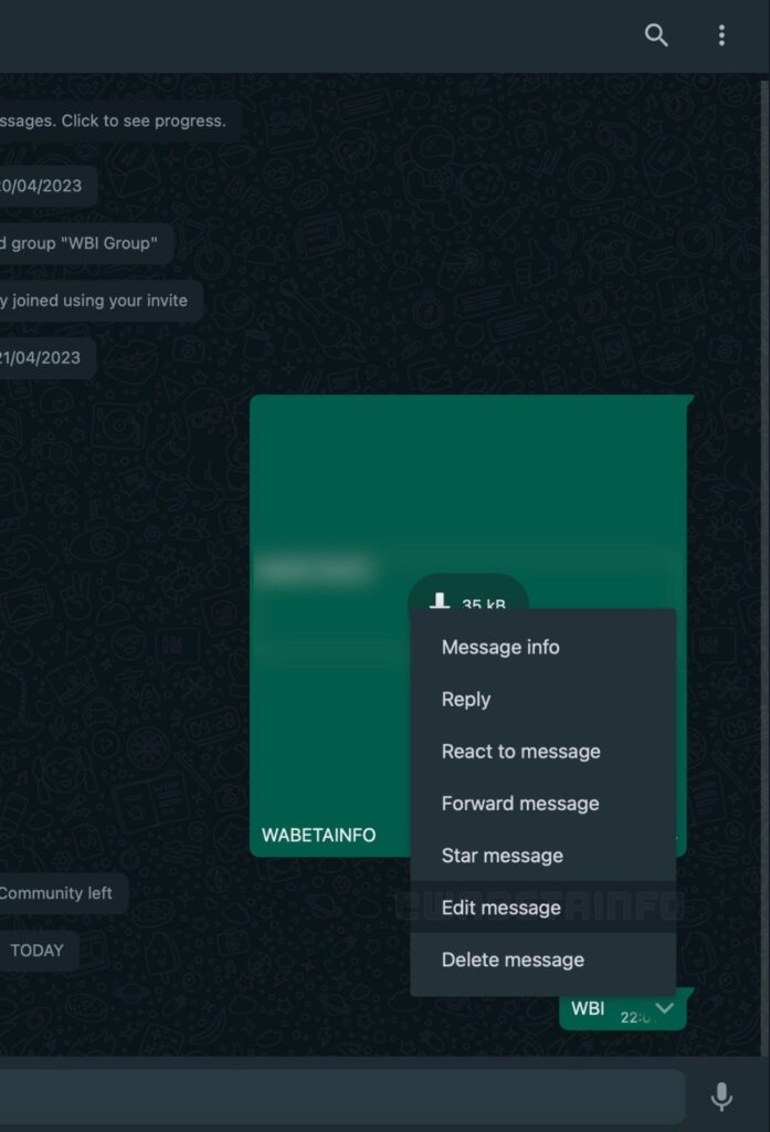 WhatsApp Web terá como editar mensagens