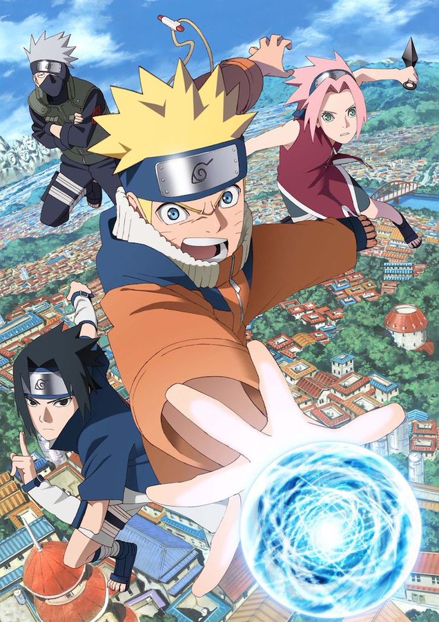 Naruto celebra su 20 aniversario con precioso arte del anime