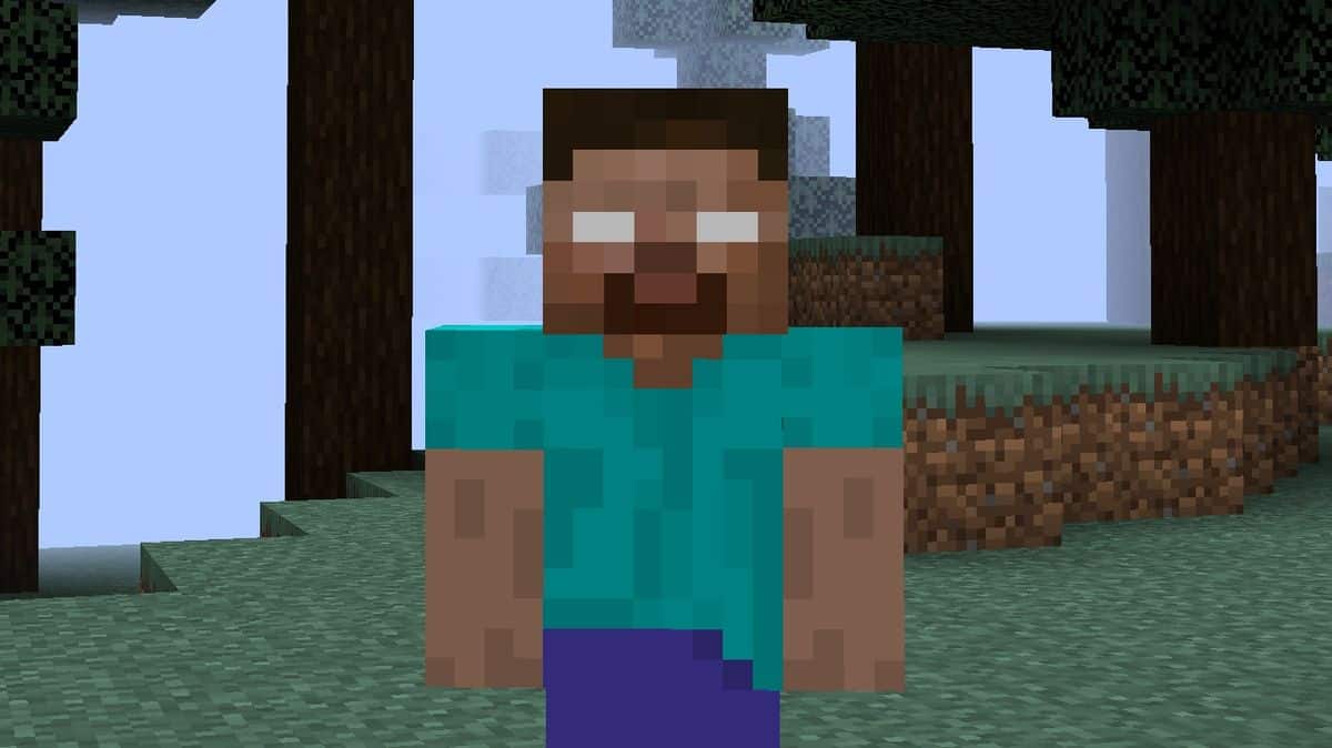 Herobrine, a supernatural entity from Minecraft, terrorizes players