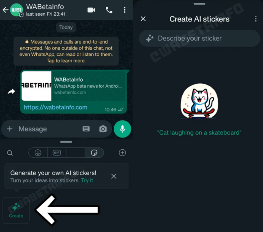 Ahora puedes crear tus propios stickers usando WhatsApp AI